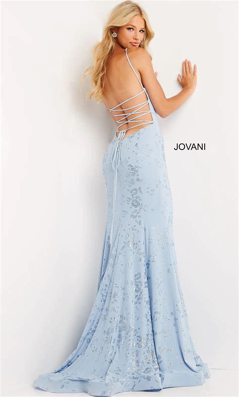 Jvn By Jovani Light Blue Glitter Prom Dress Promgirl