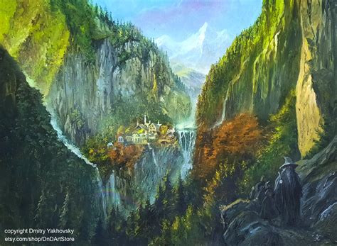 My New Oil Painting Fellowship Of The Ring Leaving Rivendell Oil On