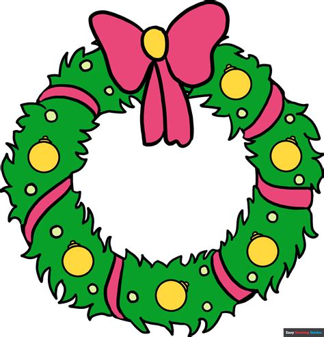 Update More Than 202 Christmas Wreath Drawing Nanoginkgobiloba Vn