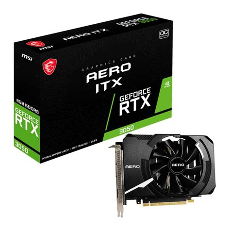 กราฟฟิคการ์ด Msi Vga Rtx 3050 Aero Itx 8gb Gddr6 128 Bit