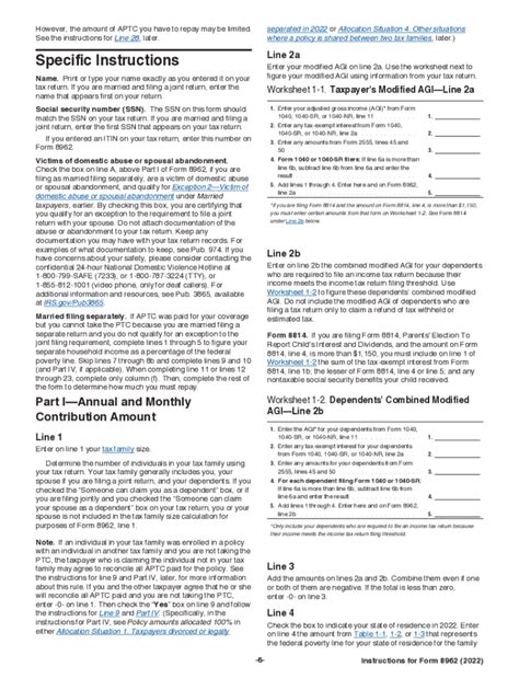 8962 Instructions 2022 2025 Form Fill Out And Sign Printable Pdf