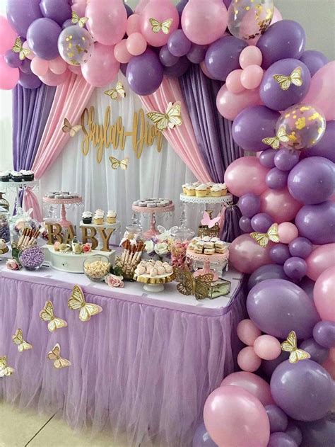 Buy Pcs Purple Butterfly Fairy Balloons Baby Shower Birthday Party