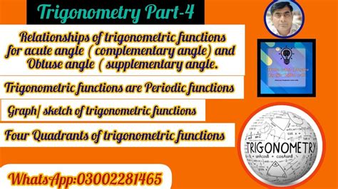 Trigonometry Part Relationship Between Trigonomnetric Ratios Of An