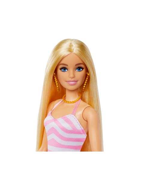 Mattel Barbie Beach Day Barbie Doll Hpl W Net S Pl