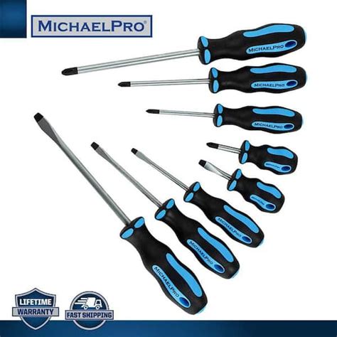 Michaelpro 8 Piece Slotted And Phillips Screwdriver Set Mp002008 The Home Depot