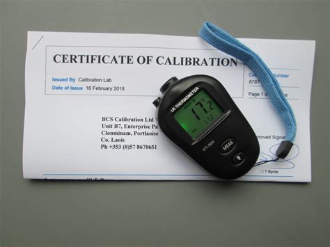 Calibrated Infrared Thermometer €50 including VAT