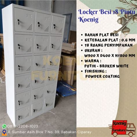 Jual Locker 18 Pintu Koenig Kg Lc18 Locker Besi Murah Loker