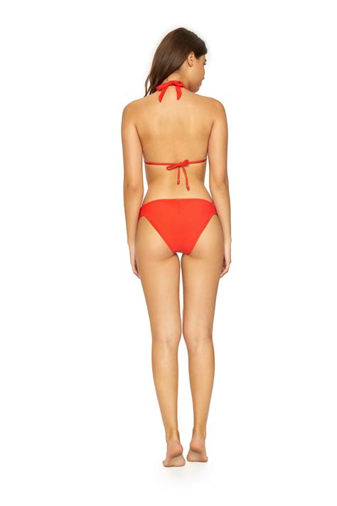 Red Lace Cheeky Bikini Bottoms Pilyq Sun Vixen Swimwear