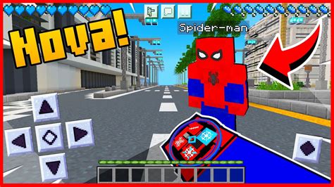 Como Baixar O Melhor Addon Mod De Homem Aranha No Minecraft Pe