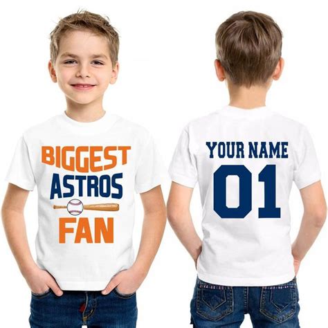 Astros Shirt Astros Shirts Biggest Fan Boy Child Kid Shirts Tee Toddler