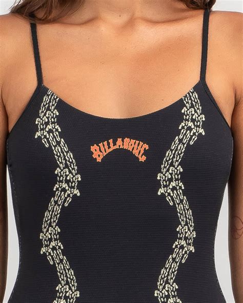 Shop Billabong King Stingray One Piece Swimsuit In Black Fast Shipping And Easy Returns City