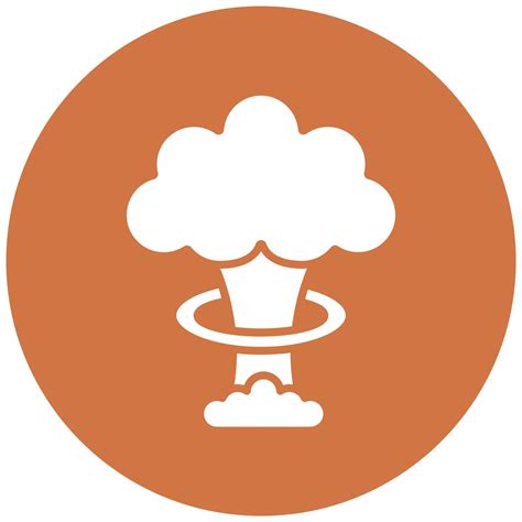 Nuclear Explosion Vector Icon Style 22199588 Vector Art At Vecteezy