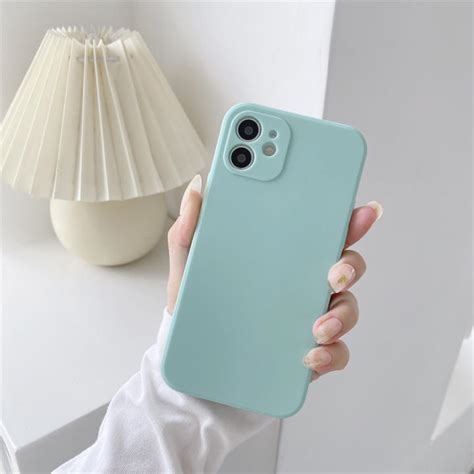 Funda Cuadrada De Silicona L Quida Para Iphone Pro Max