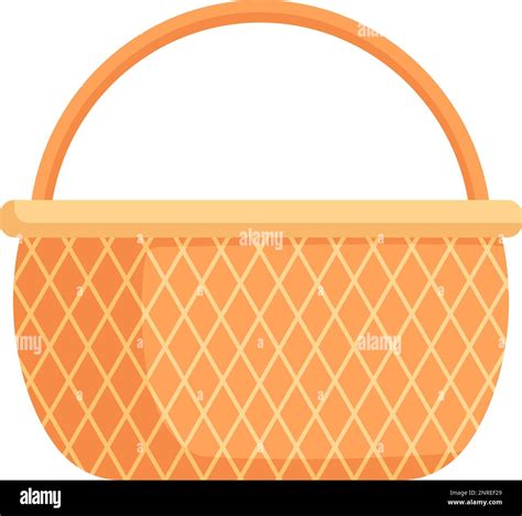 Lunch Picnic Basket Cartoon Vector Illustration Stock Vector Image