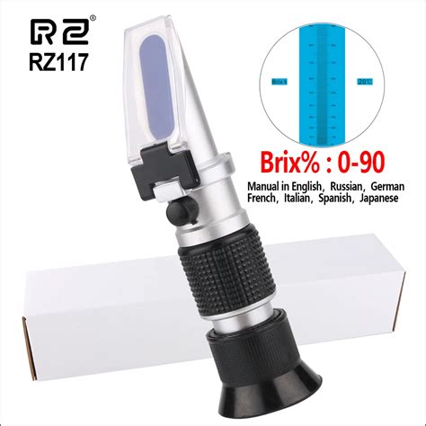 Rz Refractometer 0 90 Brix Rhb 90atcมือถือbrewing Auto Refractometer