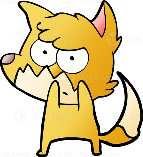 Cartoon Annoyed Fox Drawing 46957491 Png