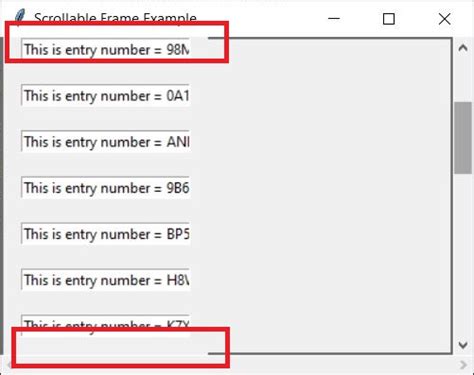 Python Tkinter Scrolled Window In Dynamic Add Delete Widgets At Runtime Environment Stack