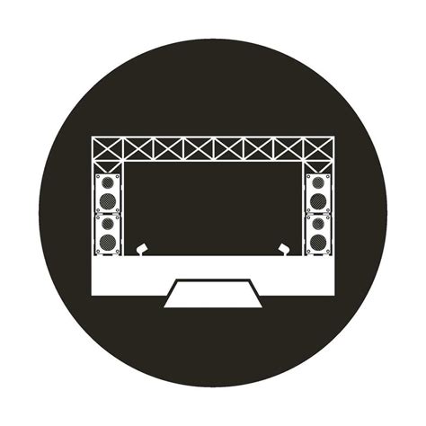 Music Festival Stage Icon Vector Art At Vecteezy