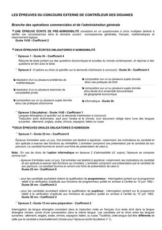 Fiche M Tier Des Douanes Contr Leur Pdf