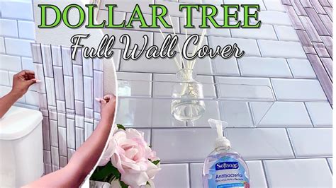 New Dollar Tree Bathroom Wall Diy Floor To Ceiling Easy Bathroom