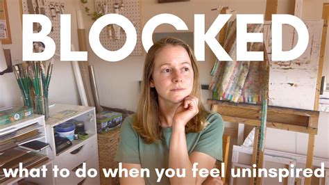 How To Get Over Artist Block Tips For When You Feel Uninspired Youtube