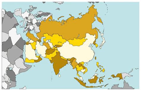 Asia Countries • Mapsof.net