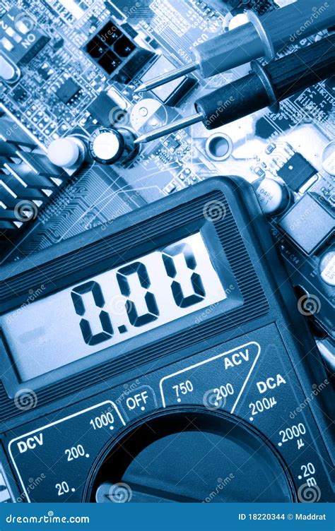 Troubleshooting Of Electronic Components Stock Photo Image Of