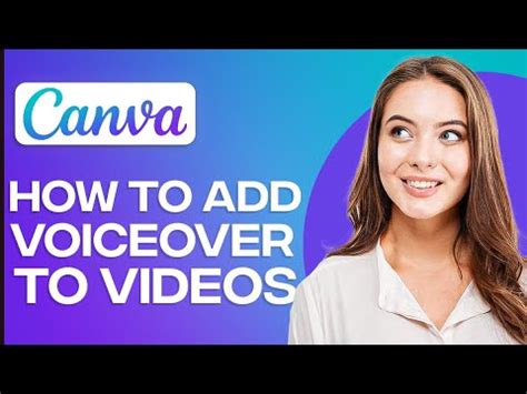 How To Add A Voiceover To Video In Canva For Beginners Youtube