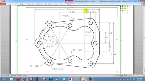 Autocad Circle Nice Exercise 2 Lecture 4 Youtube