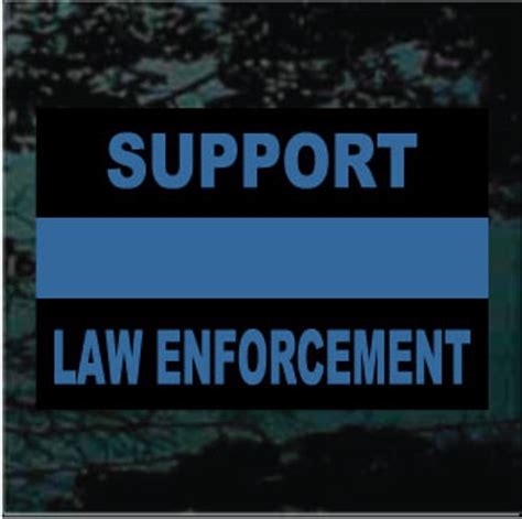 Support Law Enforcement Decal & Window Sticker Design 01