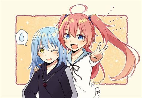 Cute Milim And Rimuru Fanart Artistyukinecoak Rtenseislime