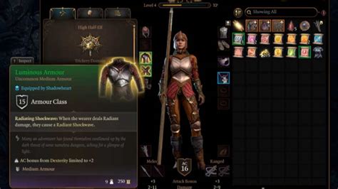 How to get Luminous Armor in Baldur's Gate 3 - Pro Game Guides