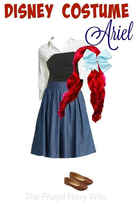 Disney Women's Costume, Ariel - Made From Everyday Clothes - The Frugal ...