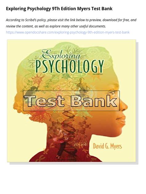 Exploring Psychology 9th Edition Quizlet