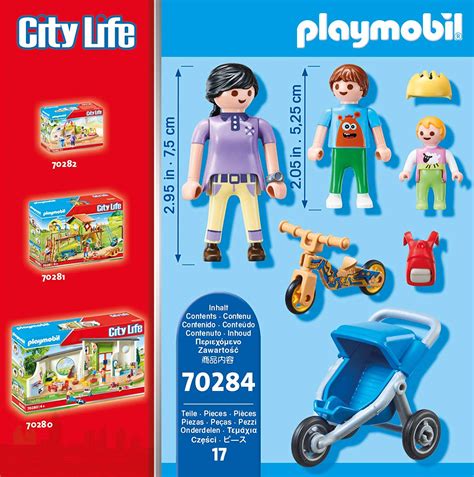 PLAYMOBIL CITY LIFE MAMAN AVEC ENFANTS 70284 PLAYMOBIL City Life