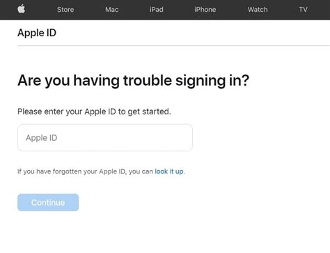 Vergessen Sie Ihre Apple Id Und Passwort