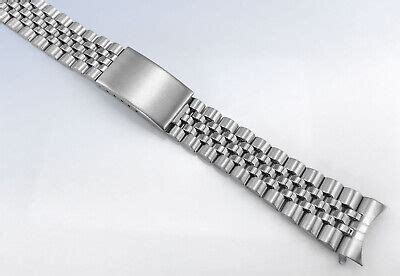 18mm 19mm 20mm Stainless Steel Jubilee Style WATCH Band Bracelet W