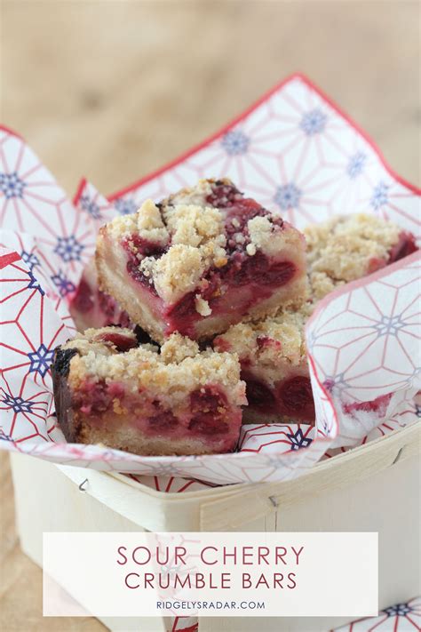 Sour Cherry Crumble Bars Artofit