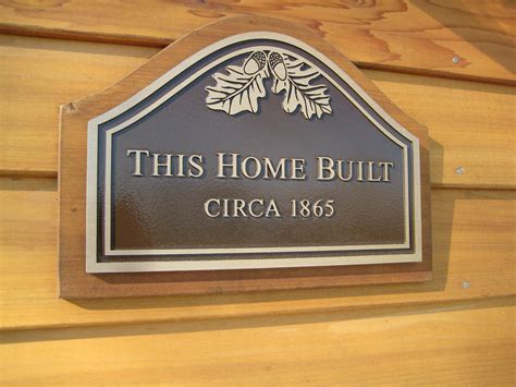 Cast Bronze House Plaque Bronze House House Plaques Memorial Plaque