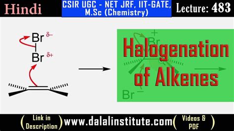 Halogenation Of Alkenes Youtube