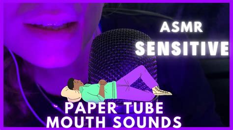 Asmr Tube Mouth Sounds 👄 Paper Tube Roll Sensitive Unique Mouth