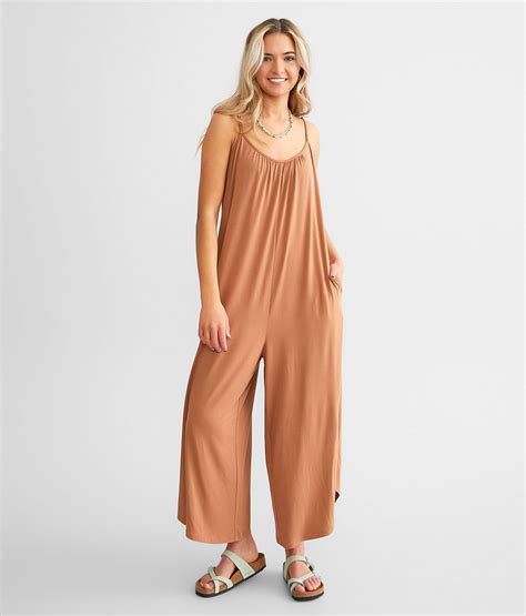 Z Supply Flared Jumpsuit Womens Rompers And Jumpsuits In Penny Buckle