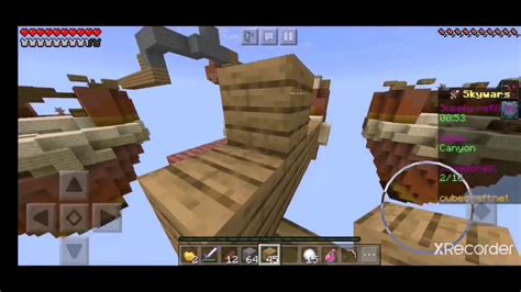 Minecraft Pe Movil Cubecraft Las Mejores Partidas De Skywars Youtube