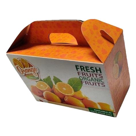 Single Wall Ply Digital Printing Cmyk Printed Fruit Packaging