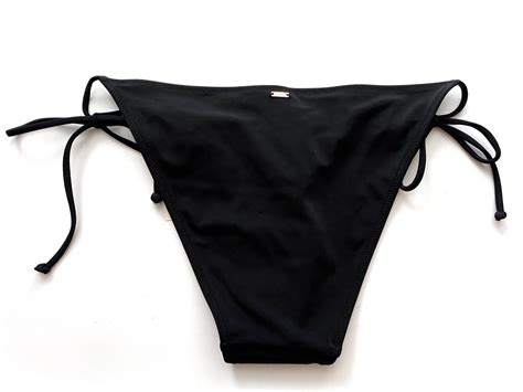 Pink Victorias Secret Swim Bikini Bottom Side Tie Sexy Black Xxl 2xl Ebay