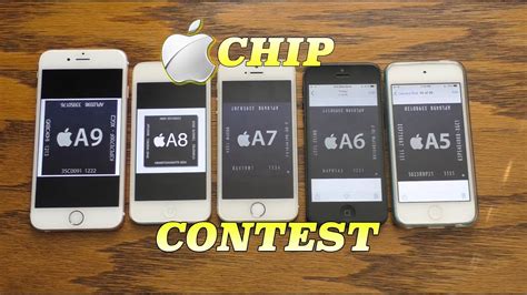 Apple A9 chip vs A8 vs A7 vs A6 vs A5 | Chip Contest (Ep.1) - YouTube