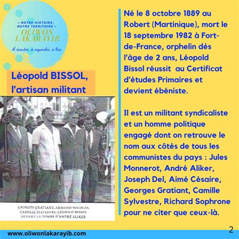 Focus Sur L Opold Bissol Oliwon Lakarayib