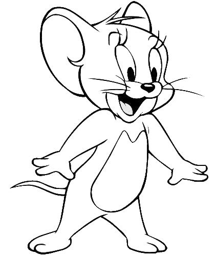 Feliz Jerry Para Colorear Imprimir E Dibujar Coloringonly