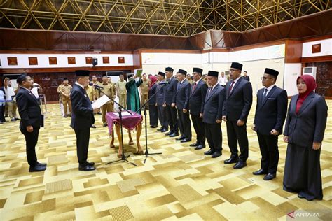 Pj Gubernur Aceh Lantik Sembilan Pejabat Eselon Ii Ini Nama Namanya