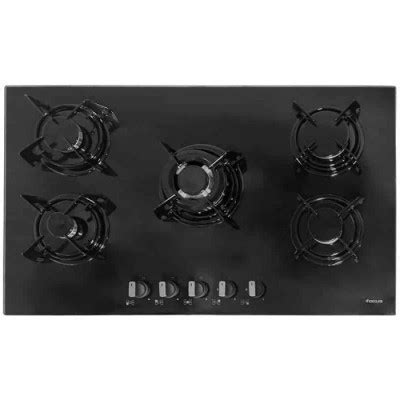 PLAQUE DE CUISSON FOCUS F40789BS 5 FEUX 90CM NOIR